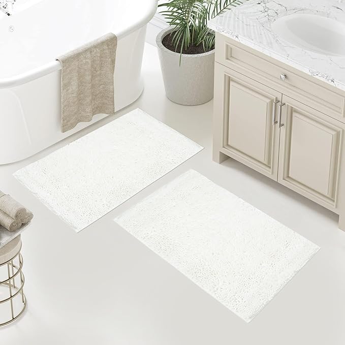Wooden Toilet Seat, Shower Head & Mat Bundle