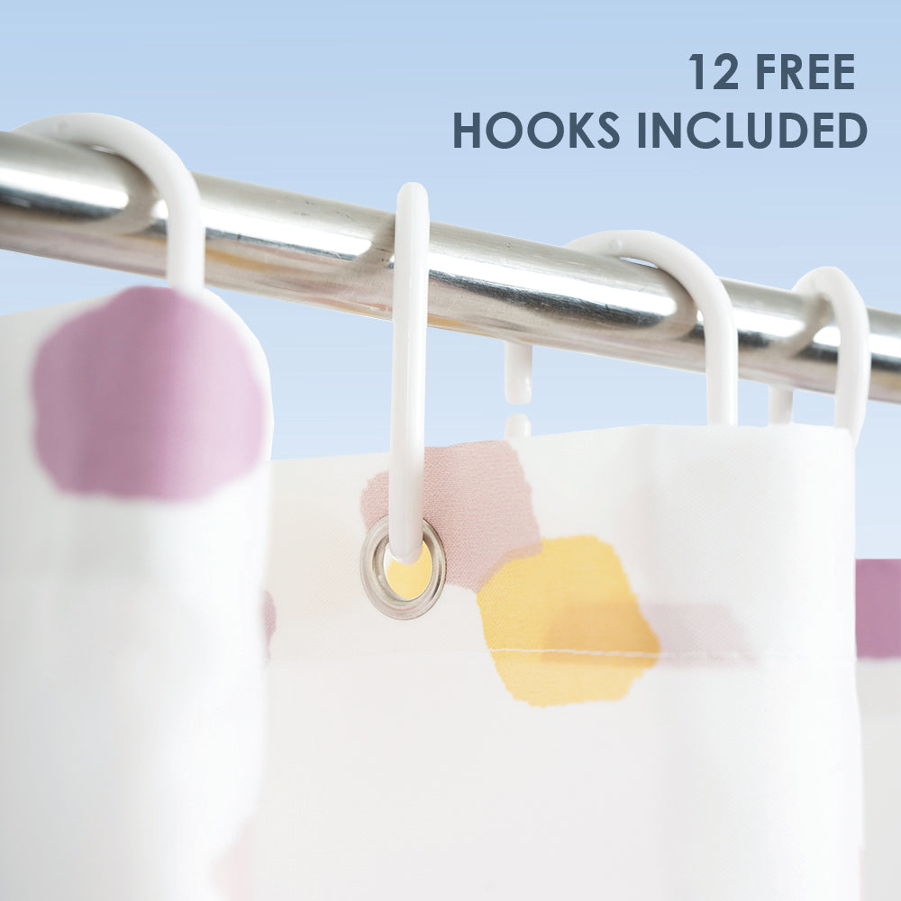 Pink Spots Shower Curtain