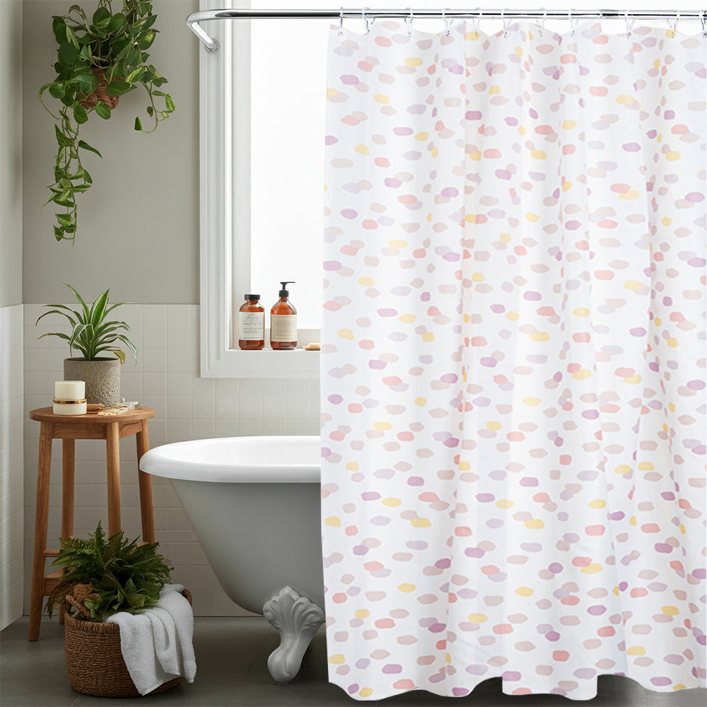 Pink Spots Shower Curtain