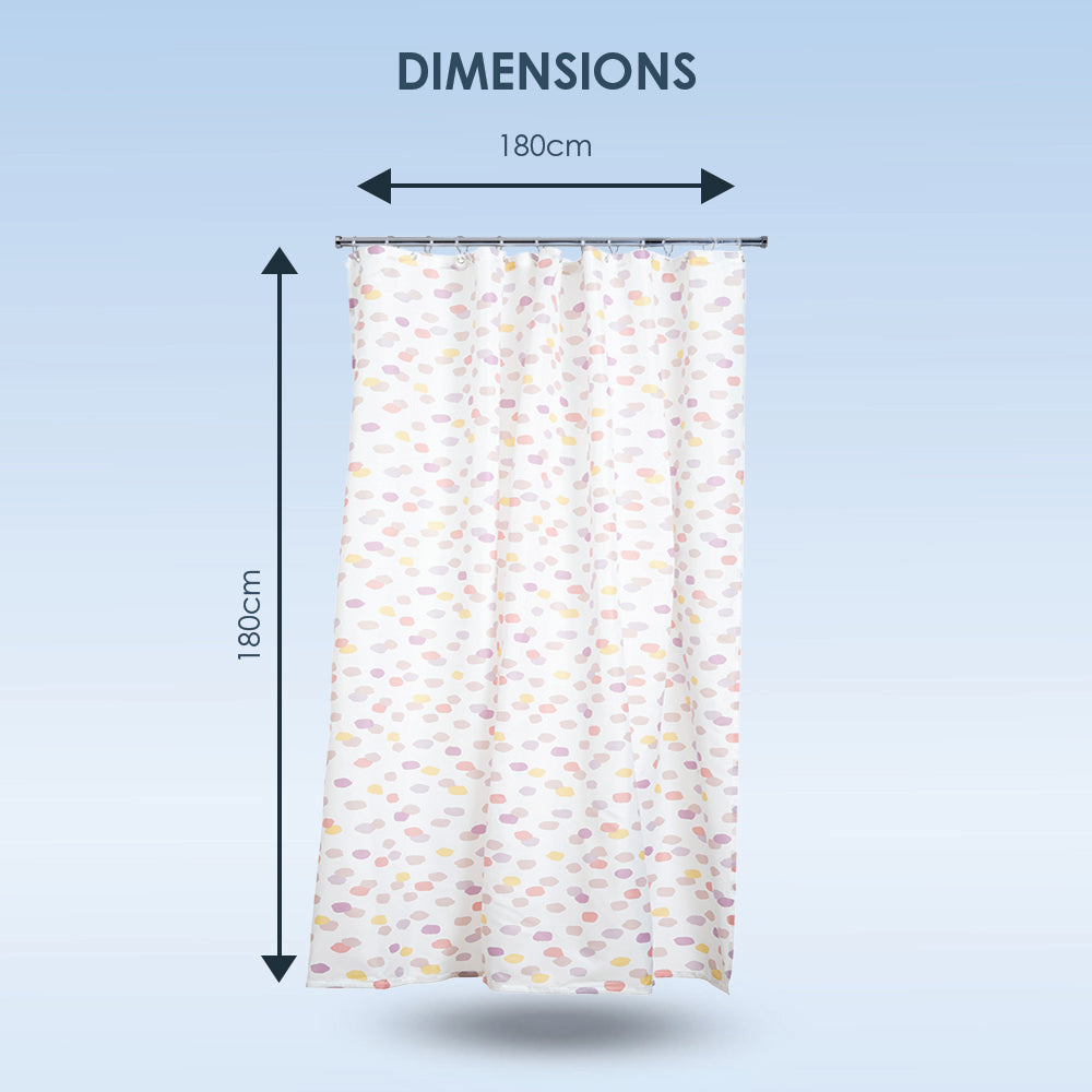 Pink Spots Shower Curtain