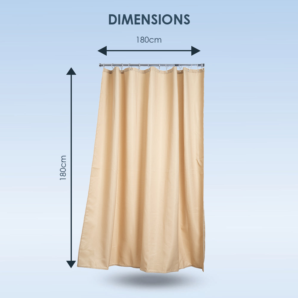 Waffle Cream Shower Curtain
