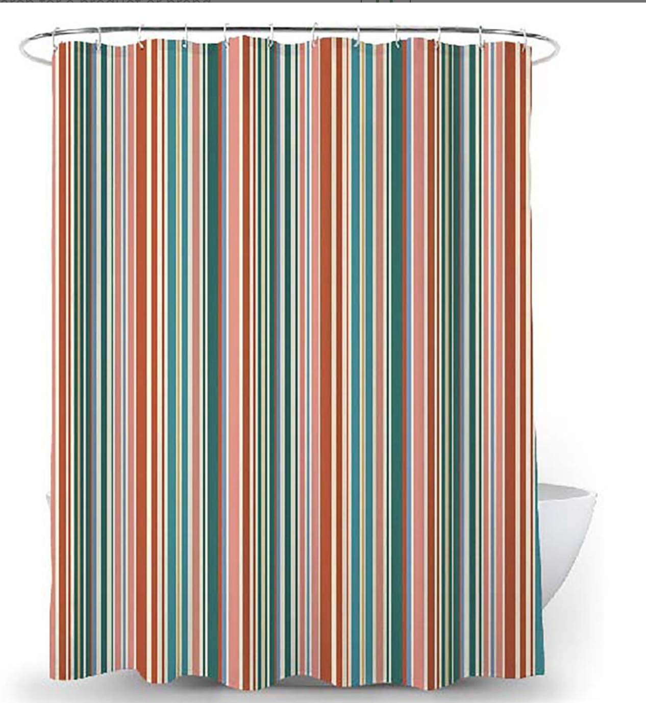 Bold Stripe Shower Curtain