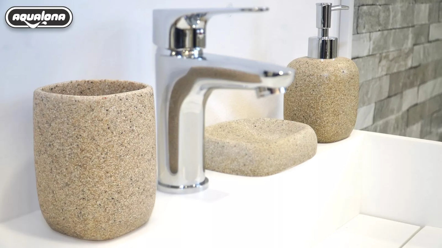 3 Piece Bathroom Sandstone Set