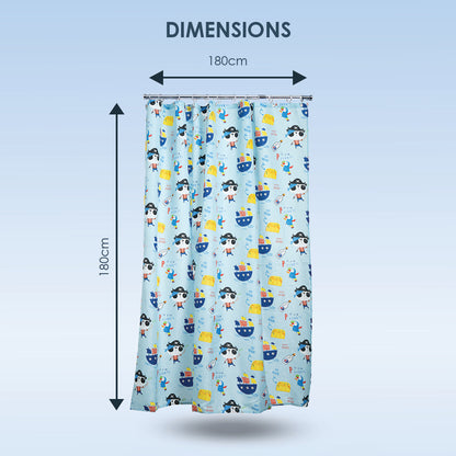 Pirate Panda Shower Curtain
