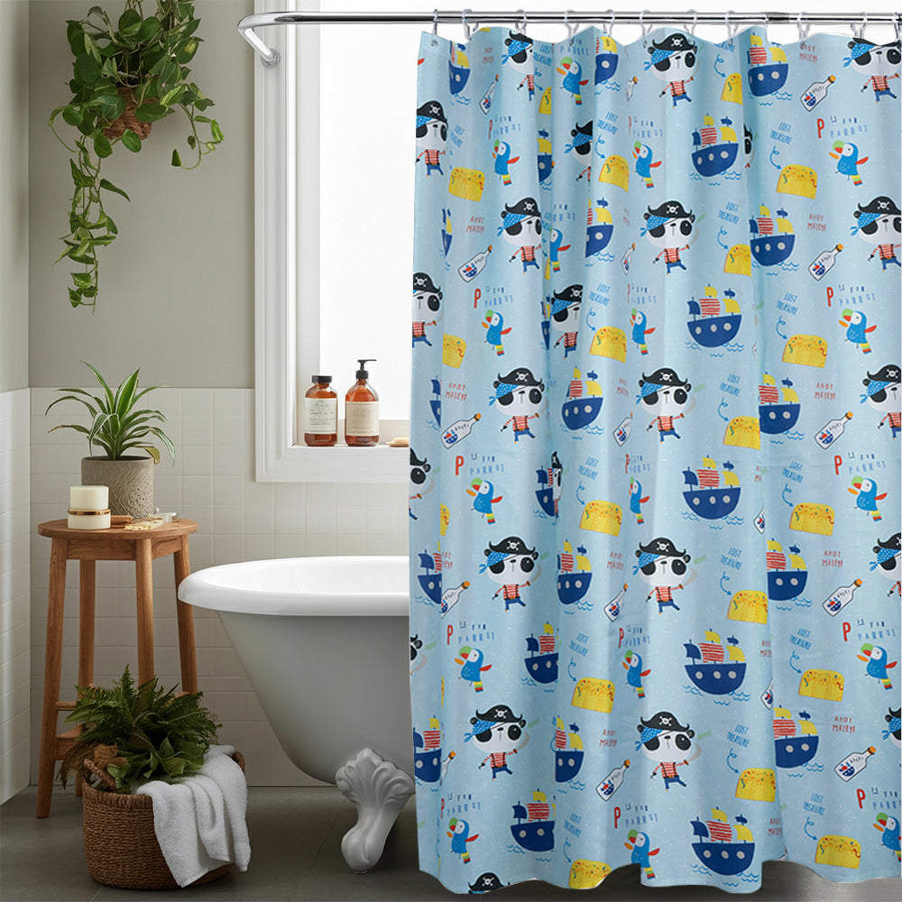 Pirate Panda Shower Curtain