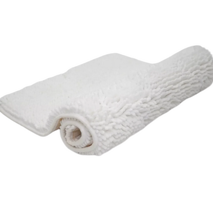 Chenille Bath Mat White