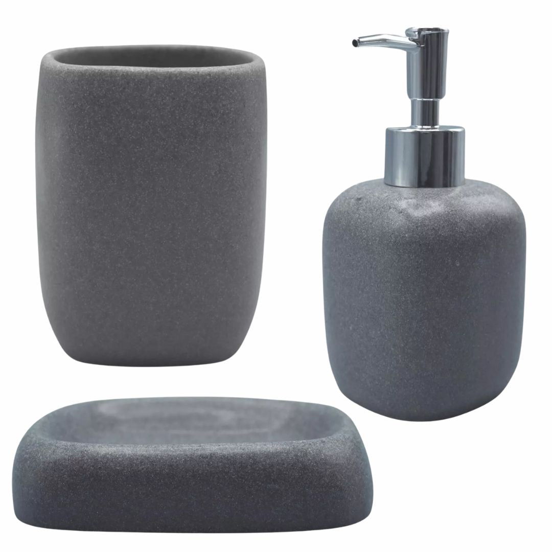 3 Piece Bathroom Greystone Set
