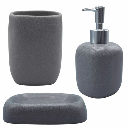 3 Piece Bathroom Greystone Set