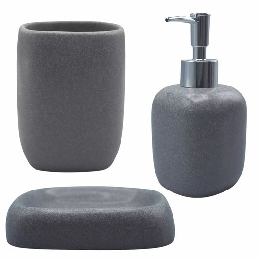 3 Piece Bathroom Greystone Set