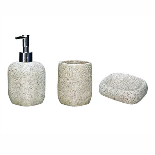3 Piece Bathroom Sandstone Set