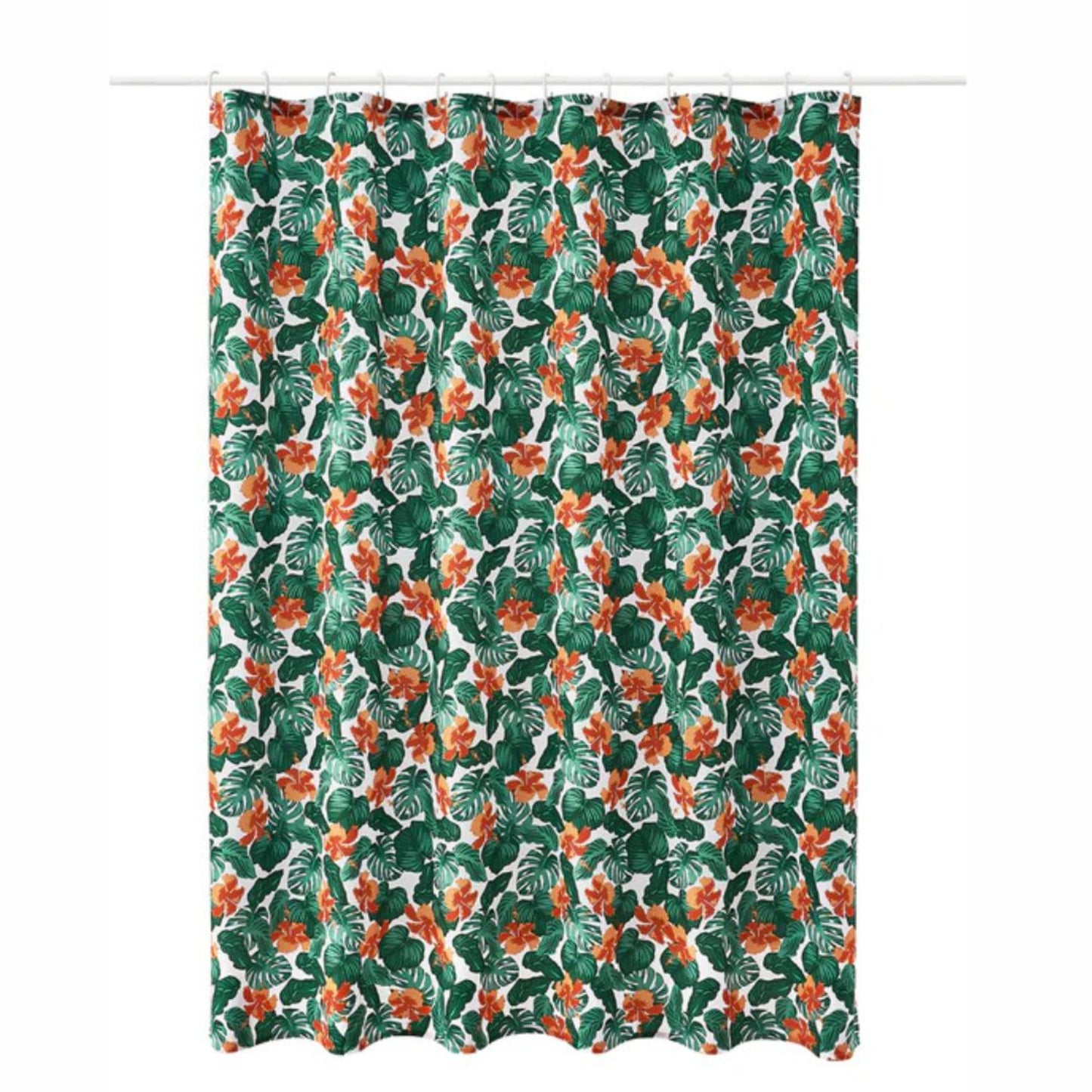 Tropical Leaves Shower Curtain