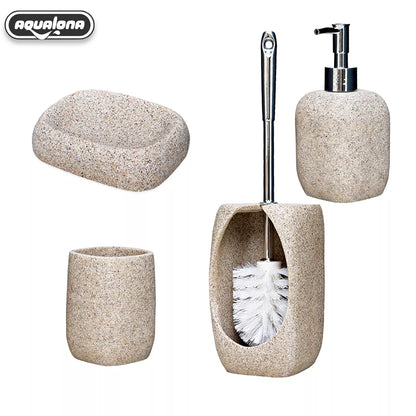 Sandstone Toilet Brush & Holder