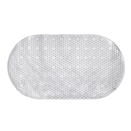 Metallic Silver Bath Mat